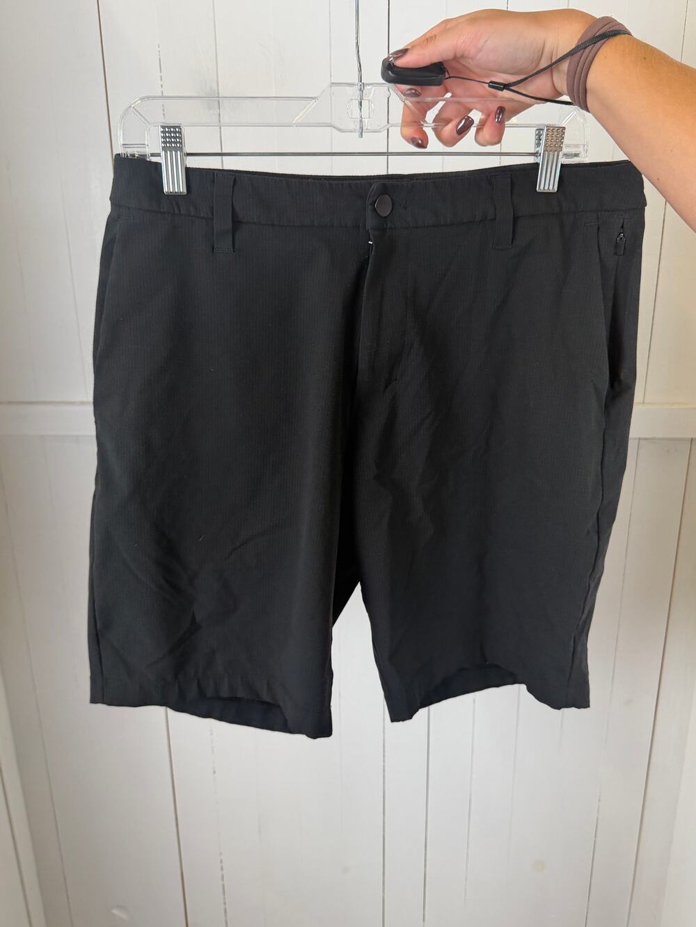 Lululemon Men's Black Bermuda Shorts Size 32 Polyester